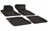 Covorase Auto Cauciuc Gri Carbon Umbrella Audi A6 C5 (4B2) 1997-2005, Set Complet Fata+Spate, Bordura Inalta, Antialunecare, Impermeabile