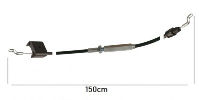 Cablu stop motocultor / masina de tuns gazonul 150cm (cu intinzator) foto