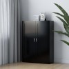 VidaXL Bibliotecă, negru, 82,5 x 30,5 x 115 cm, PAL