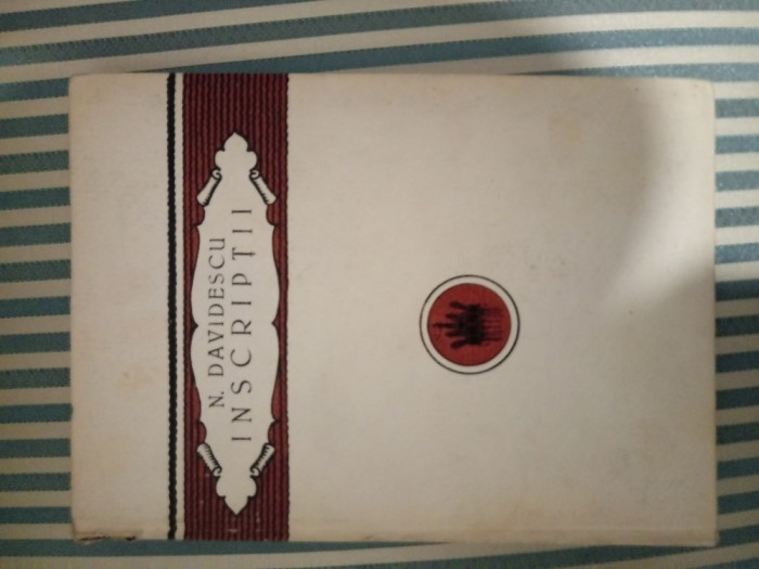 N. Davidescu Inscriptii, ed. a II-a, 1922