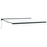 vidaXL Copertină Alb 400 x 300 x 165 cm Poliester și Aluminiu 3330636