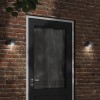VidaXL Lămpi exterioare de perete cu LED 2 buc. negru, aluminiu turnat