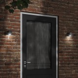 VidaXL Lămpi exterioare de perete cu LED 2 buc. negru, aluminiu turnat