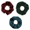 Elastice Păr, Set 3 Bucăți, Catifelate, Multicolor, Oem