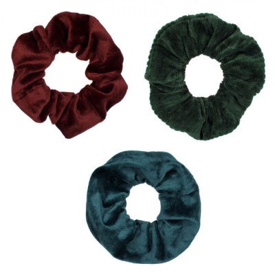 Elastice Păr, Set 3 Bucăți, Catifelate, Multicolor foto