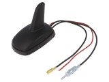 Antena Auto PER.PIC SHARK 15dBi AM DAB FM 50&Omega; Neagră 5-12V RG174