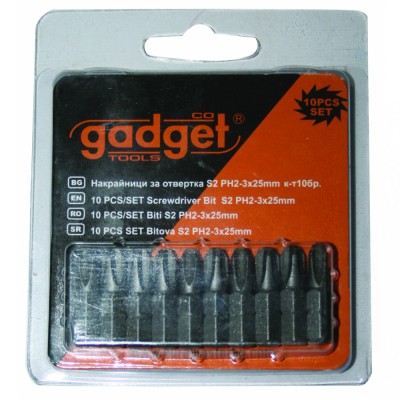 10pcs/Set biti S2 PH-3x25mm GD HardWork ToolsRange foto