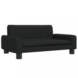 Cumpara ieftin Pat de caini, negru, 70x45x30 cm, textil