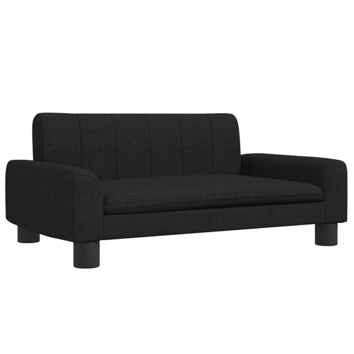 Pat de caini, negru, 70x45x30 cm, textil