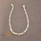 Bratara Leonidas , 21 cm unisex placata aur 18K Brazilia cu stanta