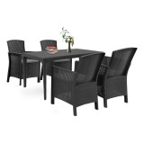 Set mobilier de grădină Odima 4+1, grafit