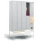 VESTIAR METALIC CU 8 USI SI BANCUTA P4/8SP, 1175x700x2200 mm (LxlxH), FIRST