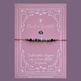 Bratara reglabila din obsidian snowflake - transformare