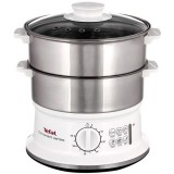 Aparat de gatit cu aburi Tefal VC145130, 6 l, compatibil cu masina de spalat vase, nivel de apa vizibil, alb