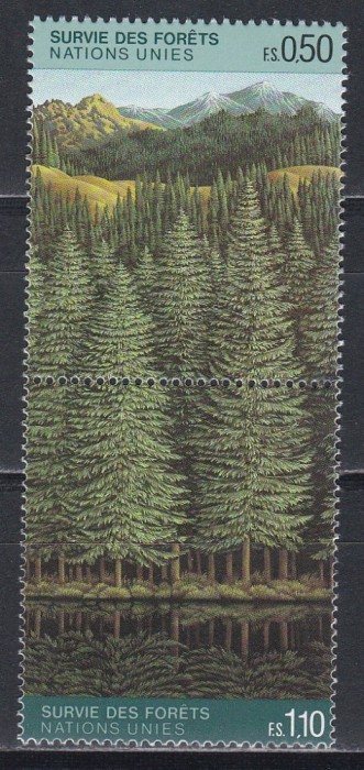 Natiunile Unite Geneva 1988 - Salvați Pădurea, Cota 20 EURO, MNH