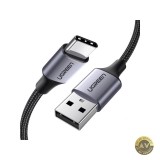 Cablu Date si Incarcare USB-A - USB-C UGREEN US288 18W 0.5m Negru