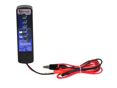 Tester pentru verificarea bateriilor 12V, Geko G80030 foto
