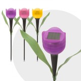 Lampa Solara LED tip Floare Lalea pentru Gradina, Multicolore