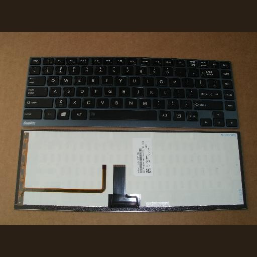 Tastatura laptop noua Toshiba U900 Gray Frame Black (WIN 8 ,BACKLIT) US