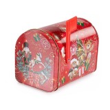 Cutie postala decor Craciun metal multicolor II 15.5x9.5x11.5 cm