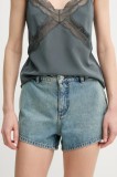 ZADIG&amp;VOLTAIRE pantaloni scurți jeans femei, uni, medium waist, WWBS01157