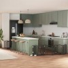 VidaXL Poartă c&acirc;ini pliabilă cu ușă 9 panouri negru, 450 cm, lemn plop 3155597
