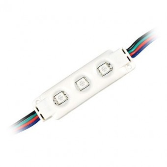 MODUL 3 LED-URI RGB 0.72W SMD5050 IP66 foto