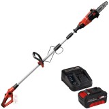 Einhell GE-LC 18 Li T PXC + Starter Kit - Drujba 17 cm 3.76 m/s + Set 1 acumulator si incarcator Li-Ion 18 V 2.5 Ah