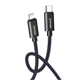Cablu transfer date si incarcare Kaku KSC-967 tip Lightning - USB-C 27W 1m, Negru