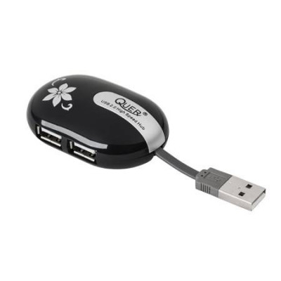 Hub USB 4 porturi QUER USB2.0 480Mbit/s foto