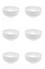 Set boluri, 6 piese, 700 ml, Portelan, Alb