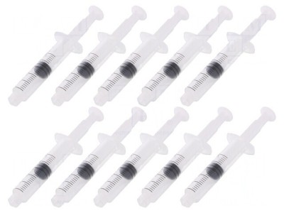 Set 10 Seringi 5ml Luer Lock Transparent Polipropilenă foto