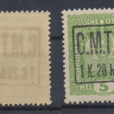 ROMANIA 1919 ocupatia Pocutia timbru rar sursarj CMT 1K20h pe Austria 5h MNH