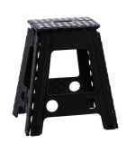 Taburet pliabil plastic negru 29 x 22 x 45 cm