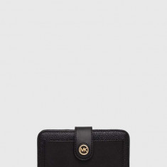 MICHAEL Michael Kors portofel de piele femei, culoarea negru