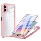 Husa pentru samsung galaxy a06 cu folie, colorverse 360, pink