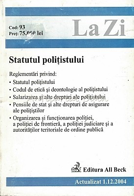 Statutul Politistului 2004