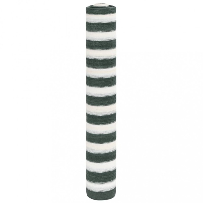 vidaXL Plasă protecție intimitate, verde/alb, 1,8x10 m, HDPE, 75 g/m&sup2;