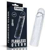 Prelungitor penis - Flawless Clear Penis Sleeve Add 1&#039;&#039; 15.5cm, Lovetoy