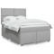 Gossi pat continental, gri deschis, 140x200 cm, material textil