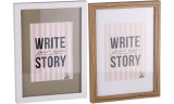 Set 2 rame foto perete mdf maro, alb 50 x 70 cm