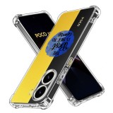 Husa antisoc pentru xiaomi poco x7 pro, airbag pro, clear, the best is yet to come