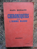 Chroniques de l&#039;homme maigre - Paul Morand