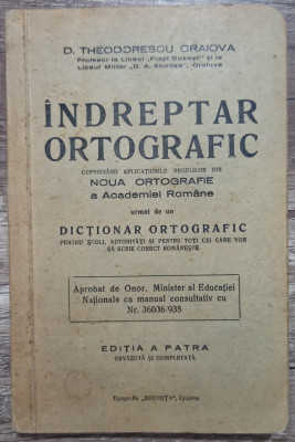 Indreptar ortografic - D. Theodorescu Craiova// 1935 foto
