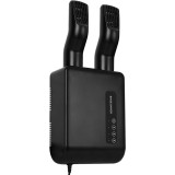 Uscator de Pantofi, Functie de Uscare, Dezinfectie, Dezodorizare, Montaj pe Perete fara Perforare, din PVC, Silentios, Timer, Negru