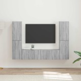 Cumpara ieftin Set comoda TV 6 buc. 31 x 30 x 60 cm Sonoma gri
