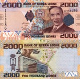 SIERRA LEONE 2.000 leones 2010 UNC!!!