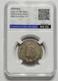 AUSTRIA - 20 KREUZER 1804 F - MS 65 - GRADATA CCG, SERIA AB810385, KM# 2139, TIRAJ 651.000 PCS., Francisc al II-lea ( 1792-1806 )