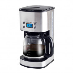 Cafetiera Beper, 1000 W, 1.5 l, 12 cesti, filtru detasabil, display LCD, timer