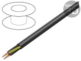 Cablu Neecranat JZ-600 HMH 4G2,5mm2 600V/1kV Cu Negru